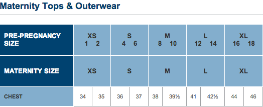 old navy jean sizing chart